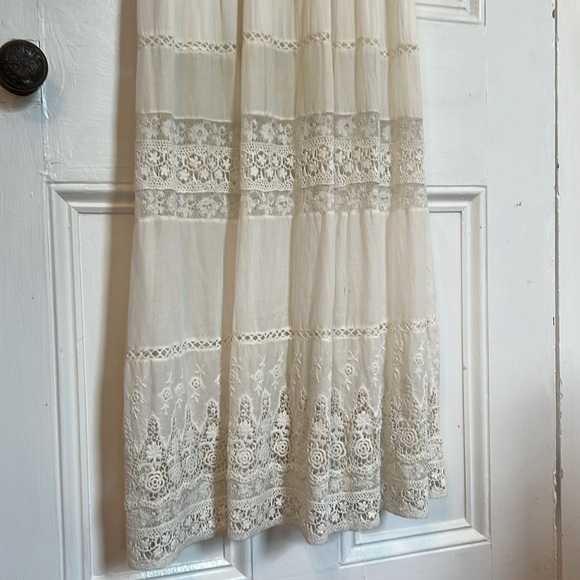 Small Loveshack Fancy long dress off white voile with much fab lace - Picture 9 of 9